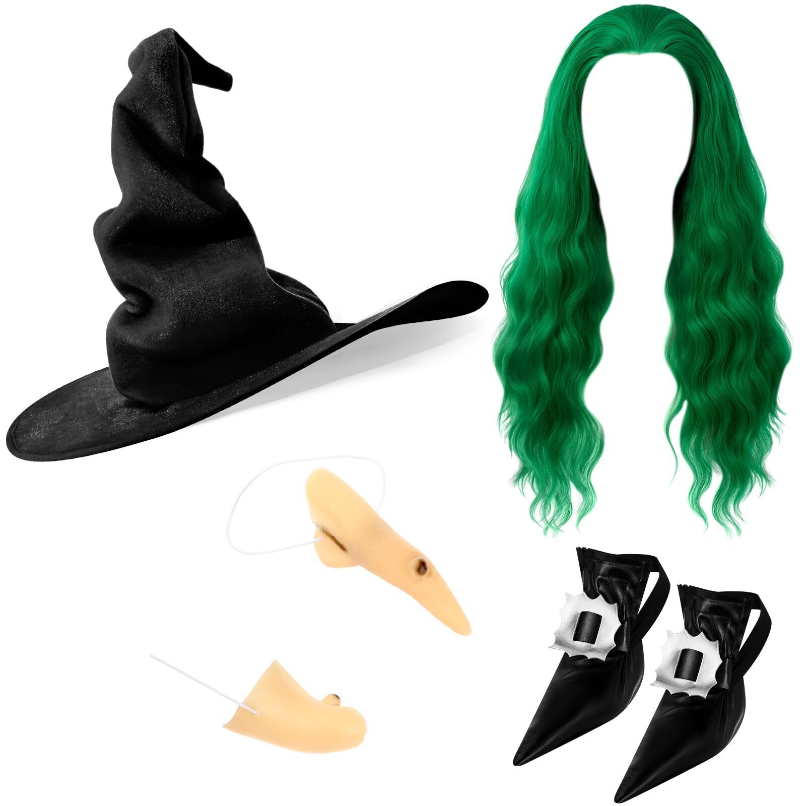 8471 Halloween Witch Cosplay Party Costume Accessoriess Set,